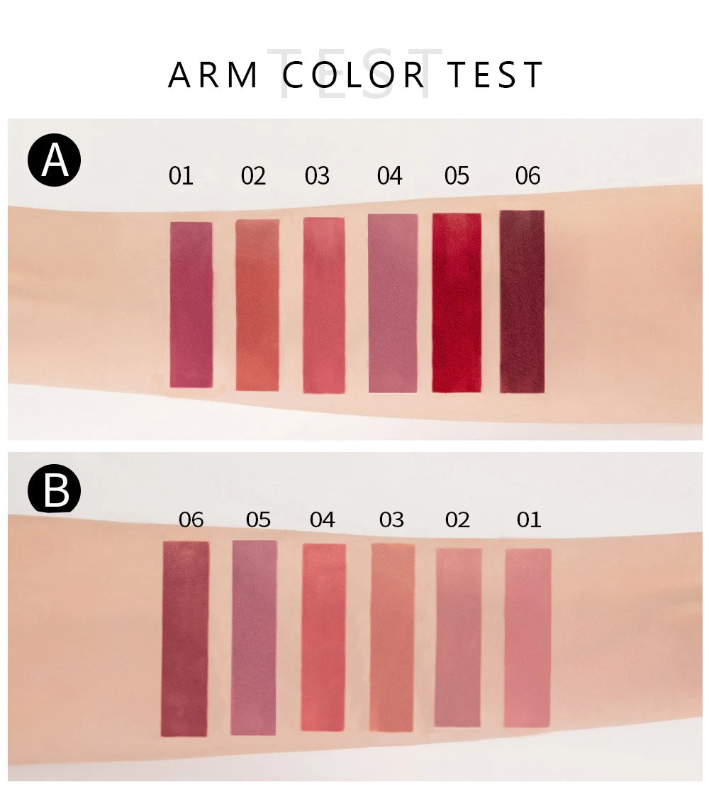 The Velvet Muse Collection: Set of 6 Matte Liquid Lipsticks