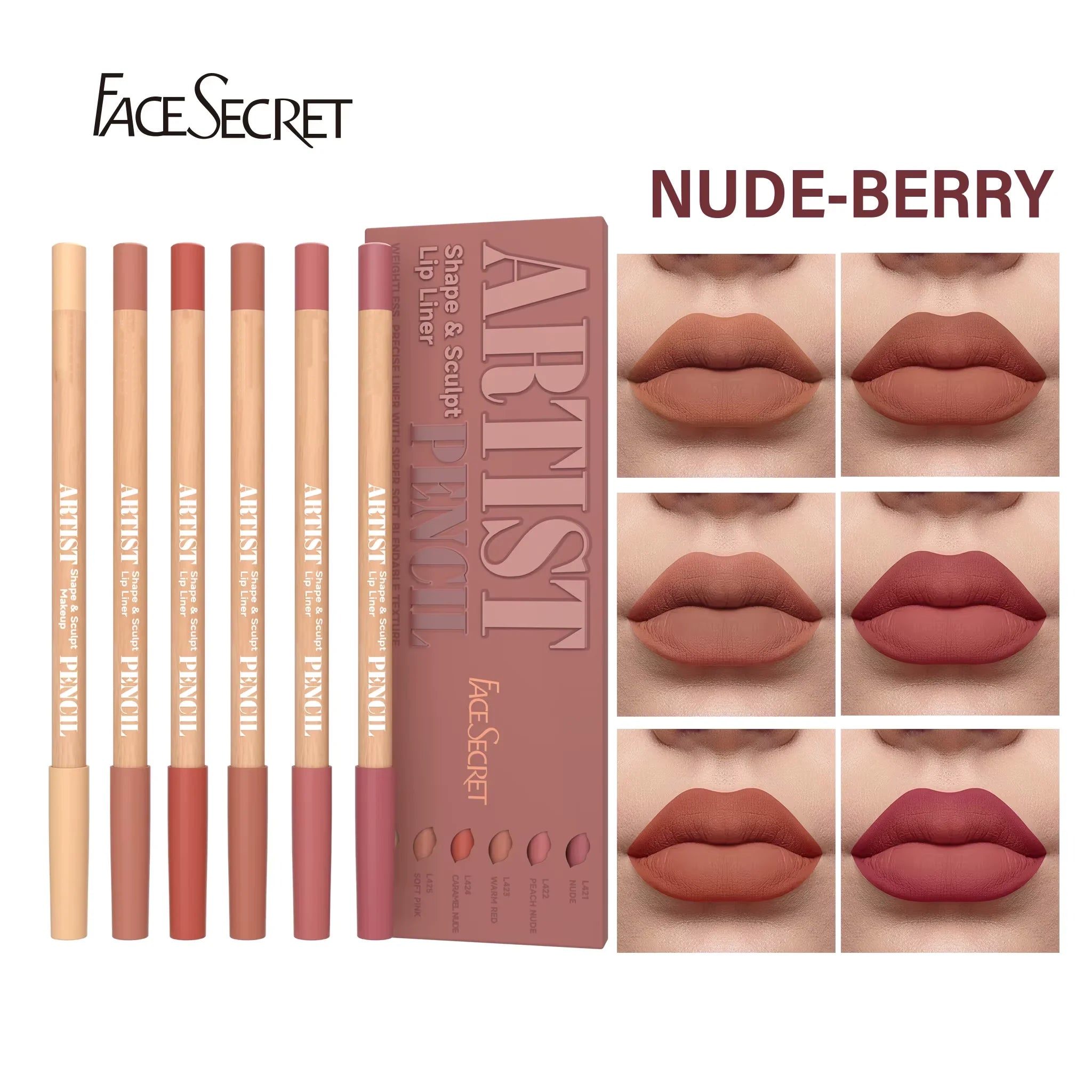 Face Secret Matte Lip Liner Set
