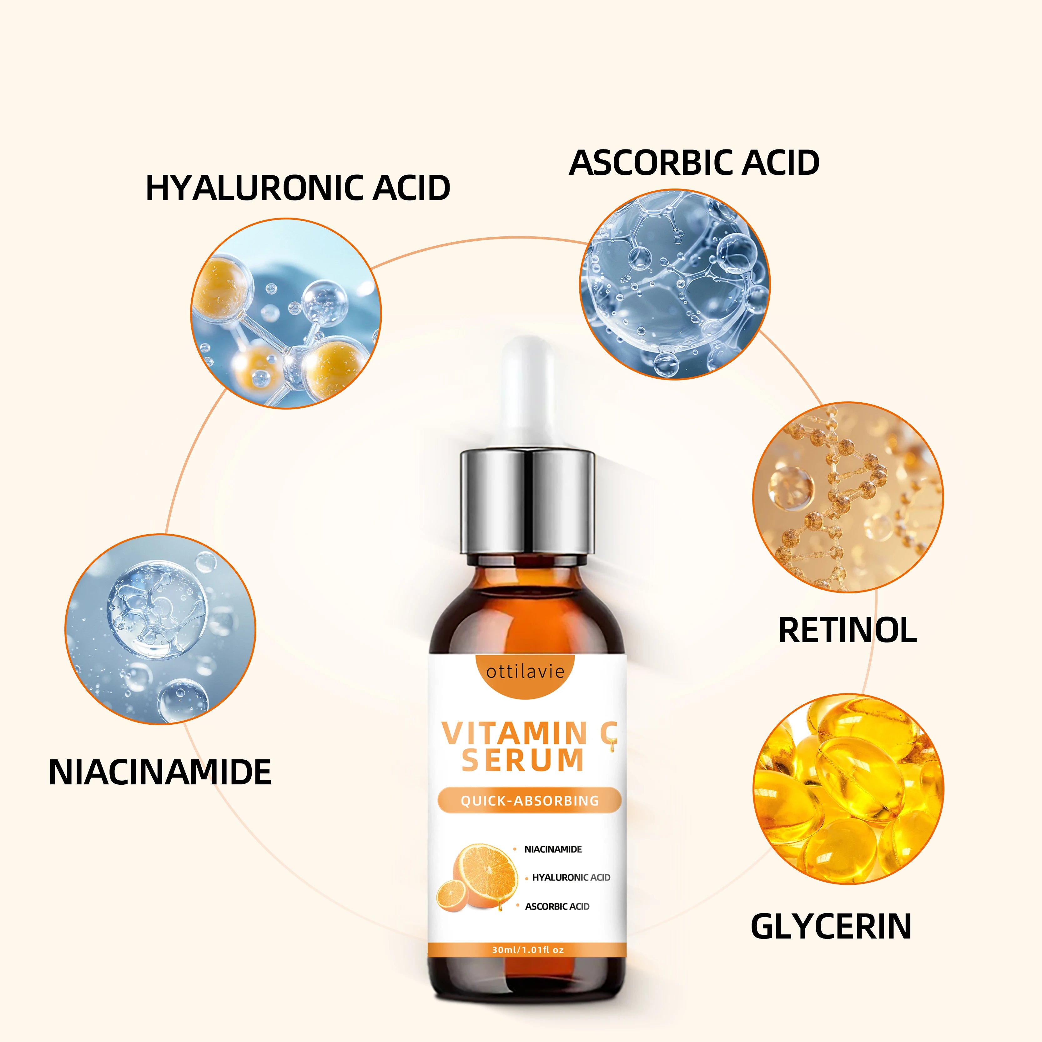 Vitamin C + Hyaluronic Acid 24H Glow Serum