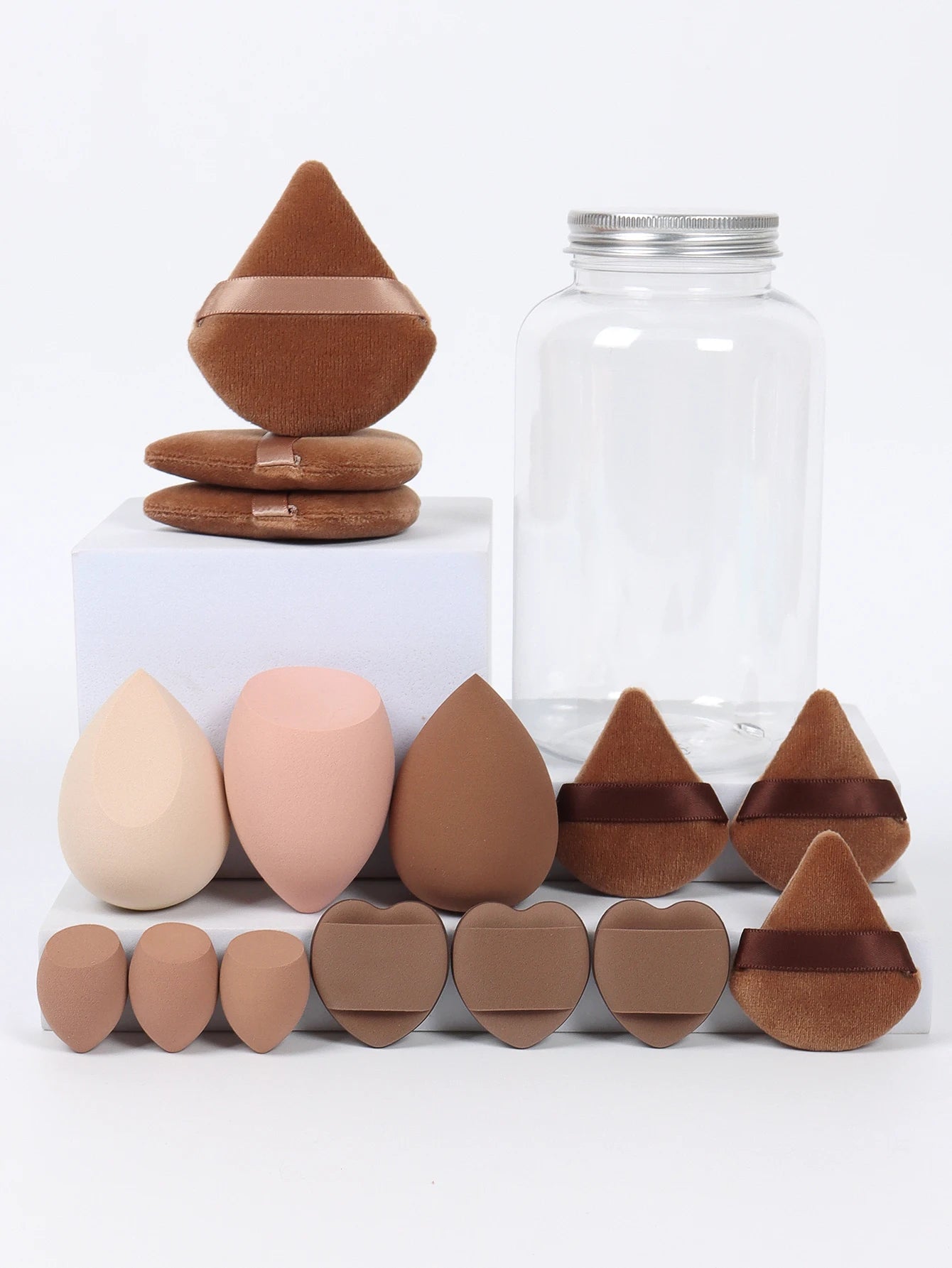 The Glow-Up Bundle: 15-Piece Precision Sponge & Powder Puff Collection