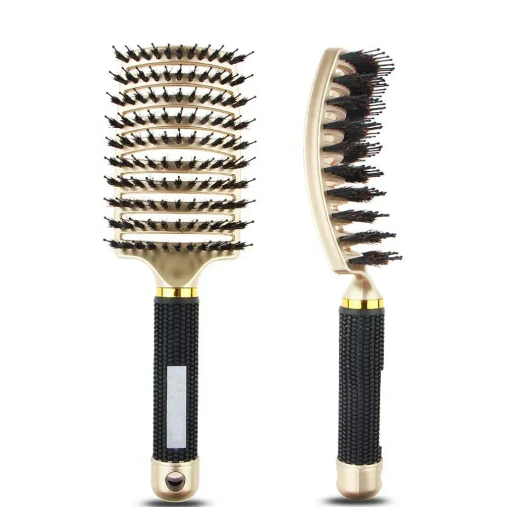 Boar & Nylon Hair Brush – Scalp Massage & Detangling