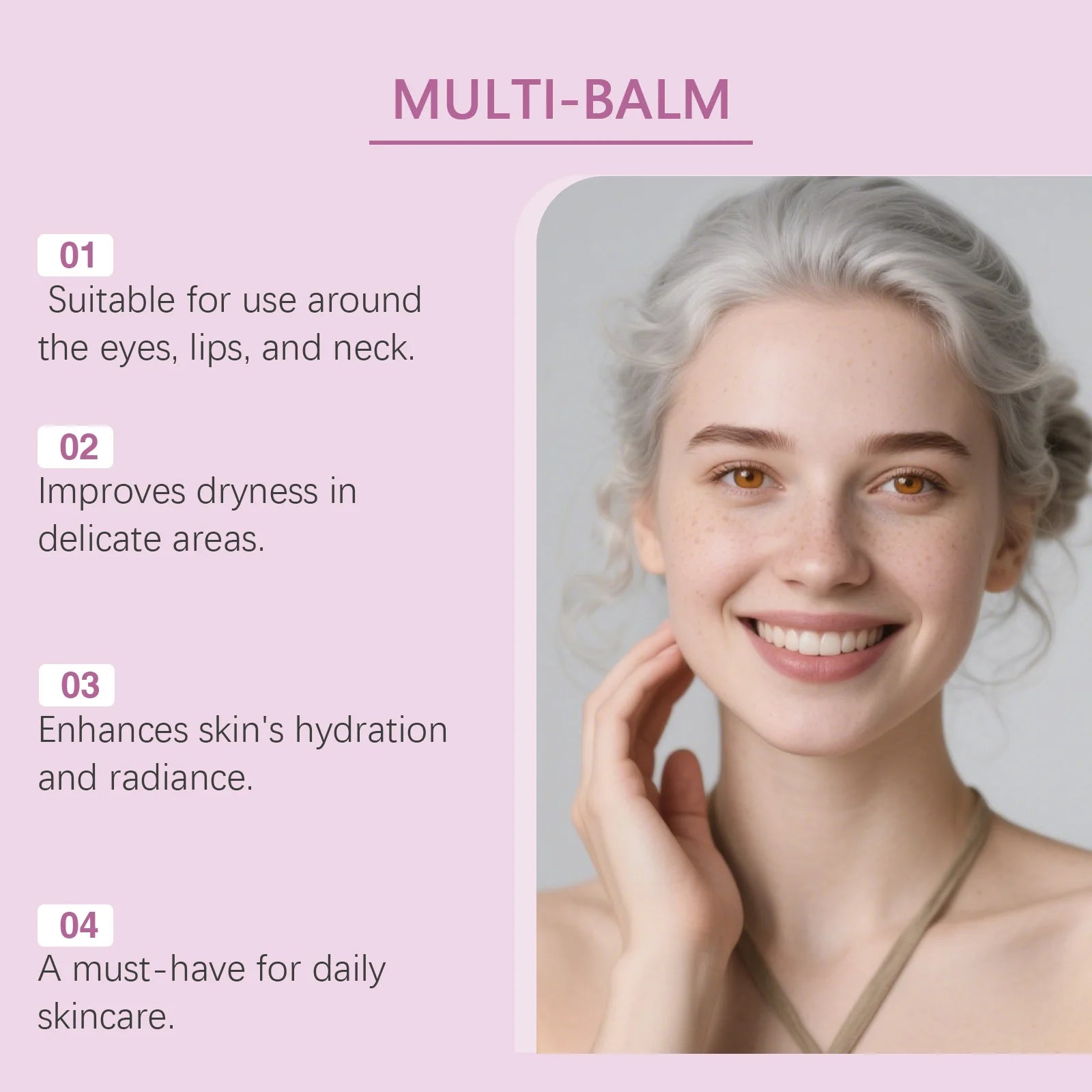 Collagen Multi Balm Stick – Calcium Firming & Deep Hydration for Face, Eyes & Neck