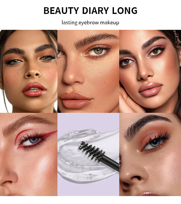 Clear Sculpt & Hold Eyebrow Gel – 24H Waterproof Brow Laminator