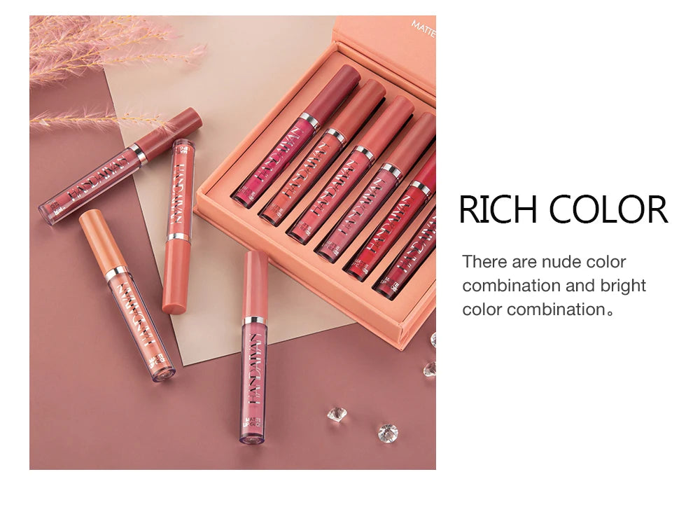 The Velvet Muse Collection: Set of 6 Matte Liquid Lipsticks