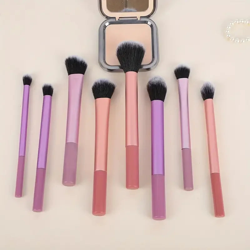 The Daily Glamour 8-Piece Set – Essential Soft Synthetic Brush Kit