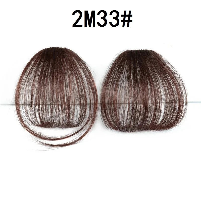 WIGSIN Clip-In Synthetic Bangs – Short Straight Hairpiece