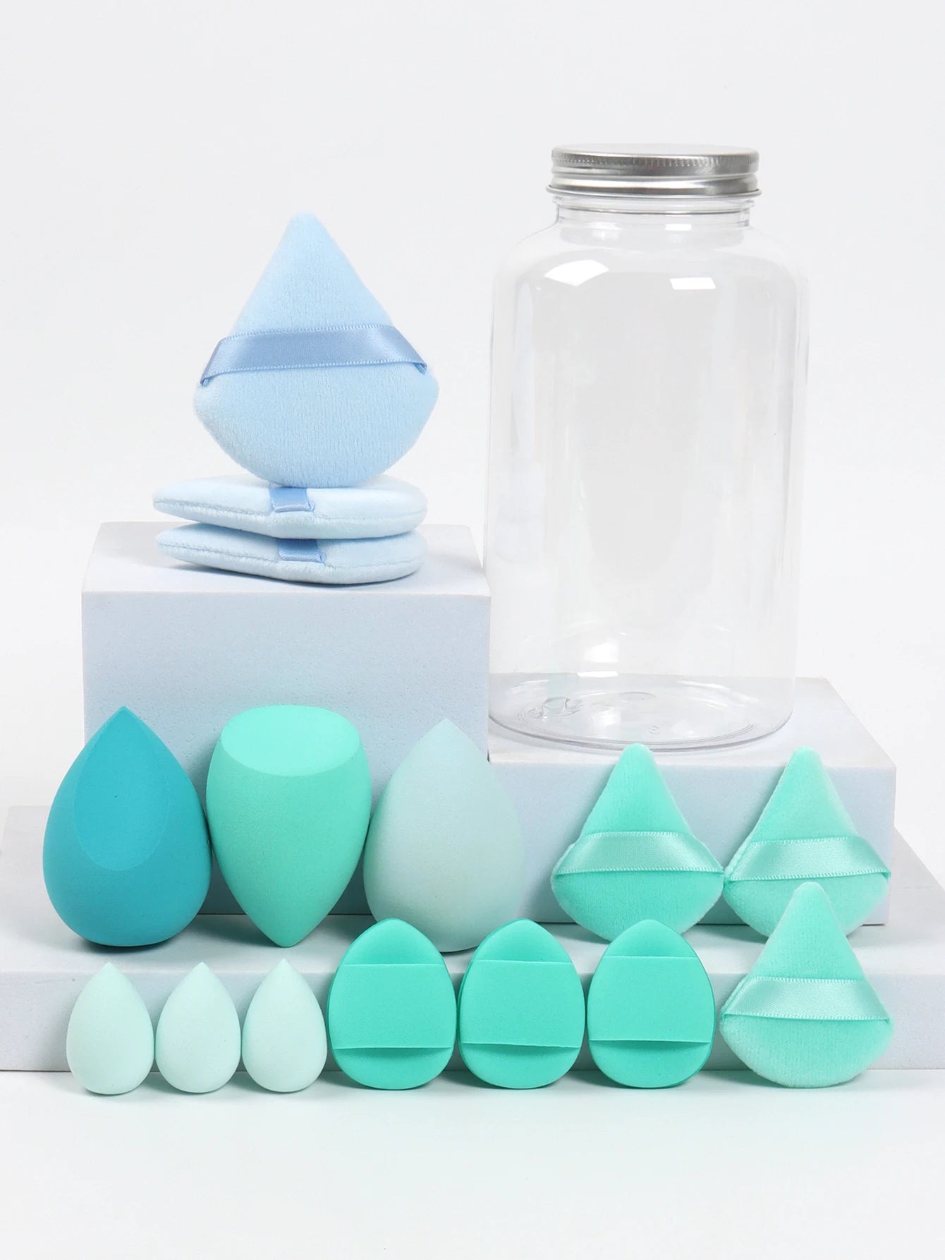 The Glow-Up Bundle: 15-Piece Precision Sponge & Powder Puff Collection