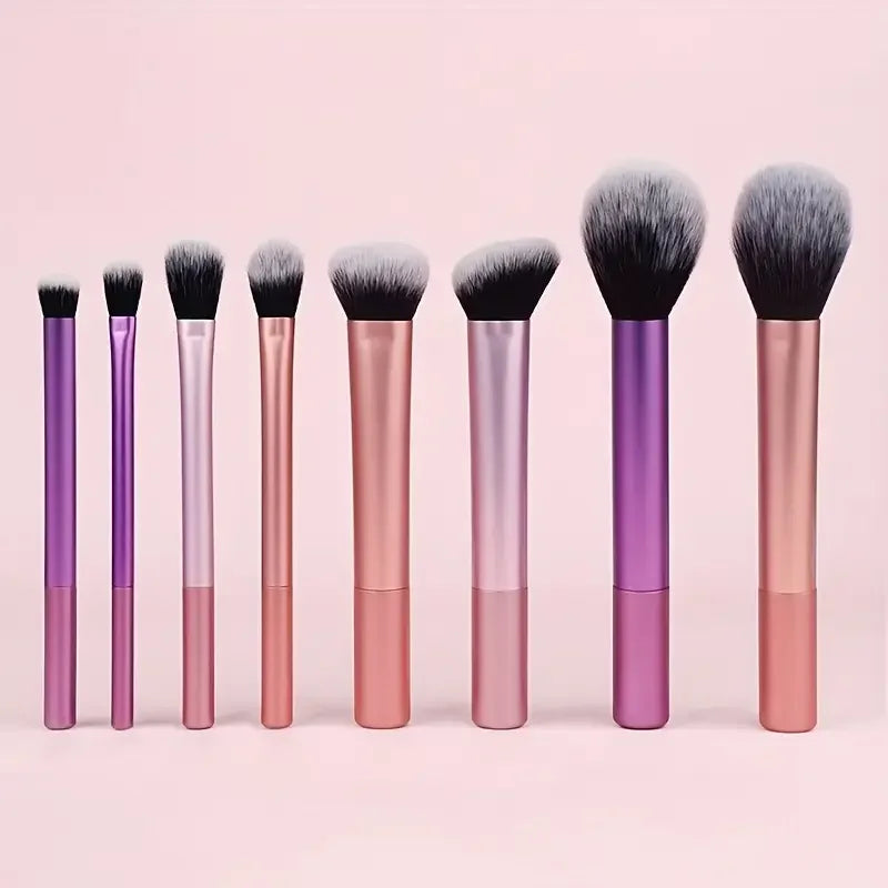 The Daily Glamour 8-Piece Set – Essential Soft Synthetic Brush Kit