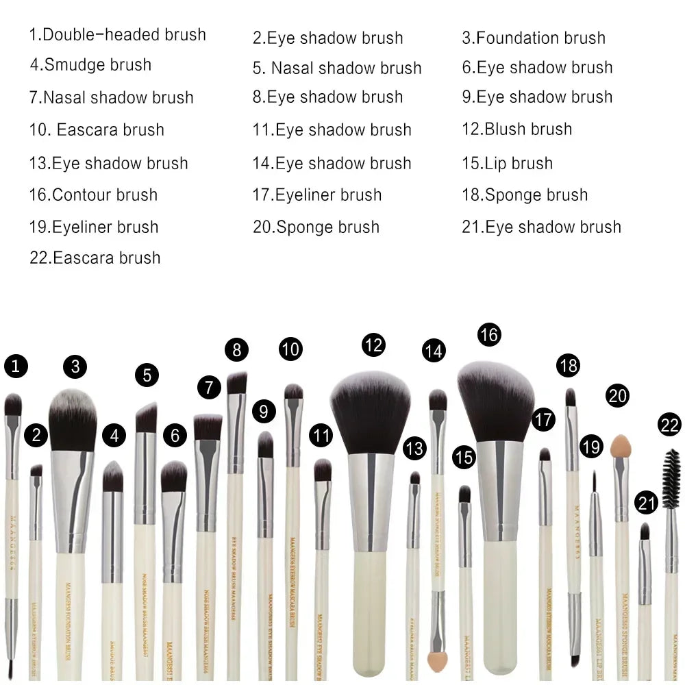 The Professional Master Collection: Premium 3/13/22-Piece Makeup Brush Set