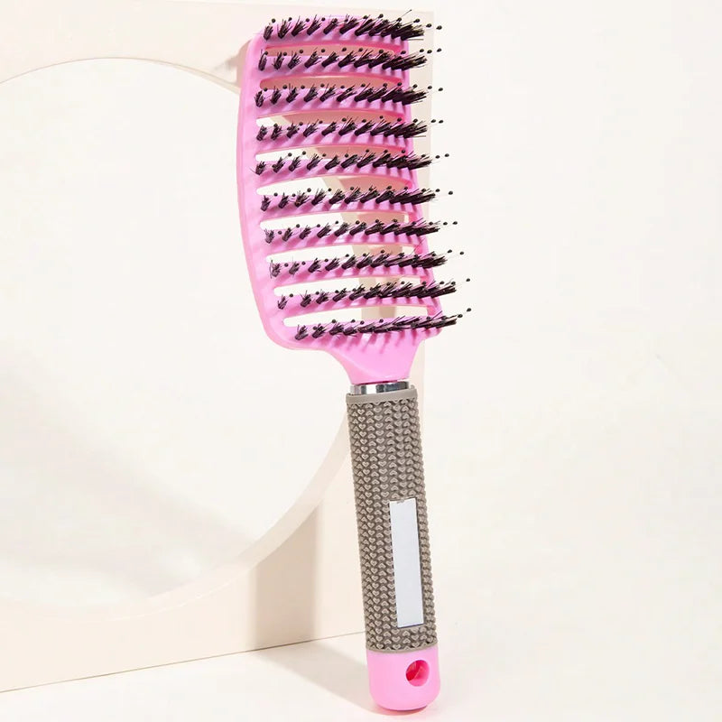Boar & Nylon Hair Brush – Scalp Massage & Detangling