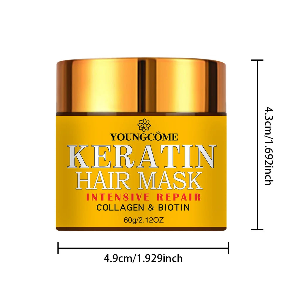 Biotin Collagen Keratin Hair Mask – Deep Repair & Nourishment