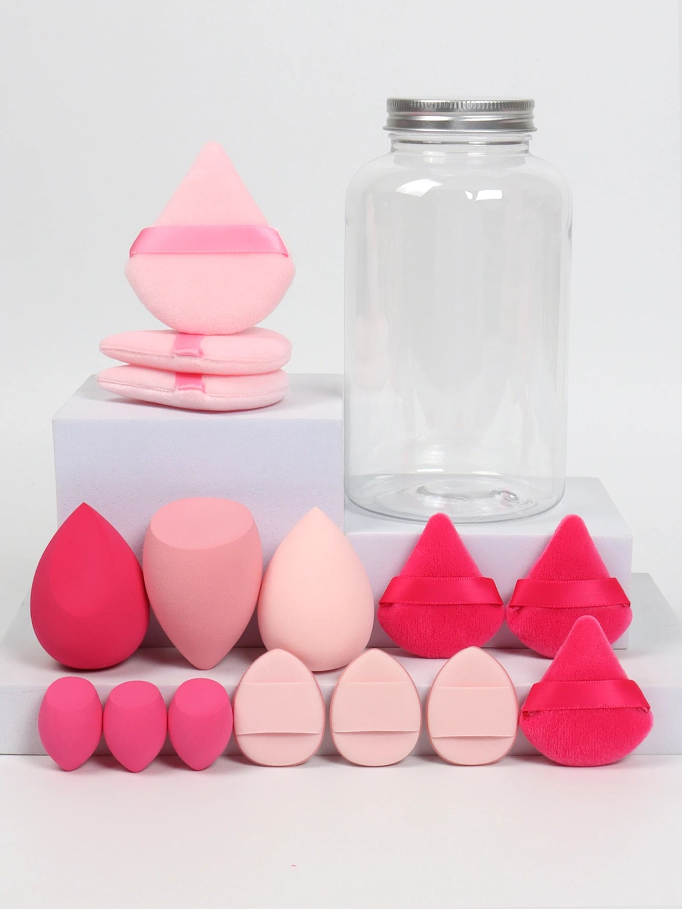 The Glow-Up Bundle: 15-Piece Precision Sponge & Powder Puff Collection
