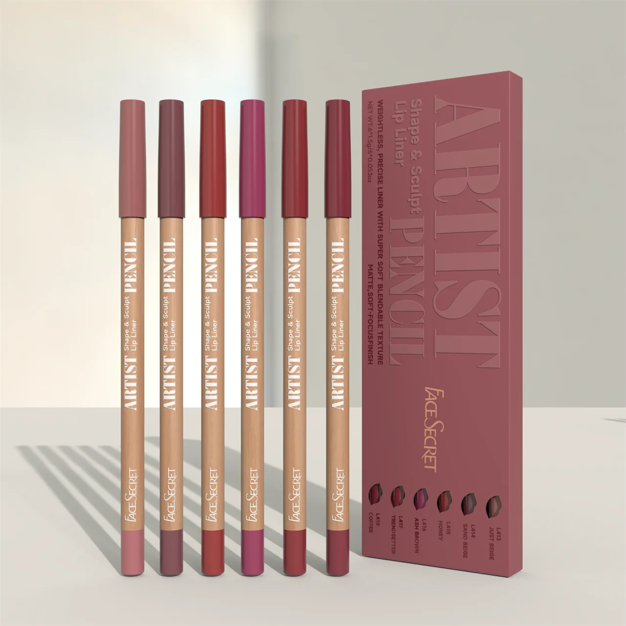 Face Secret Matte Lip Liner Set