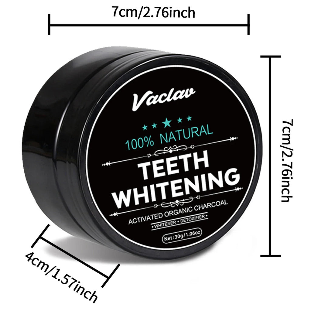 Vaclav Activated Charcoal Teeth Whitening Powder