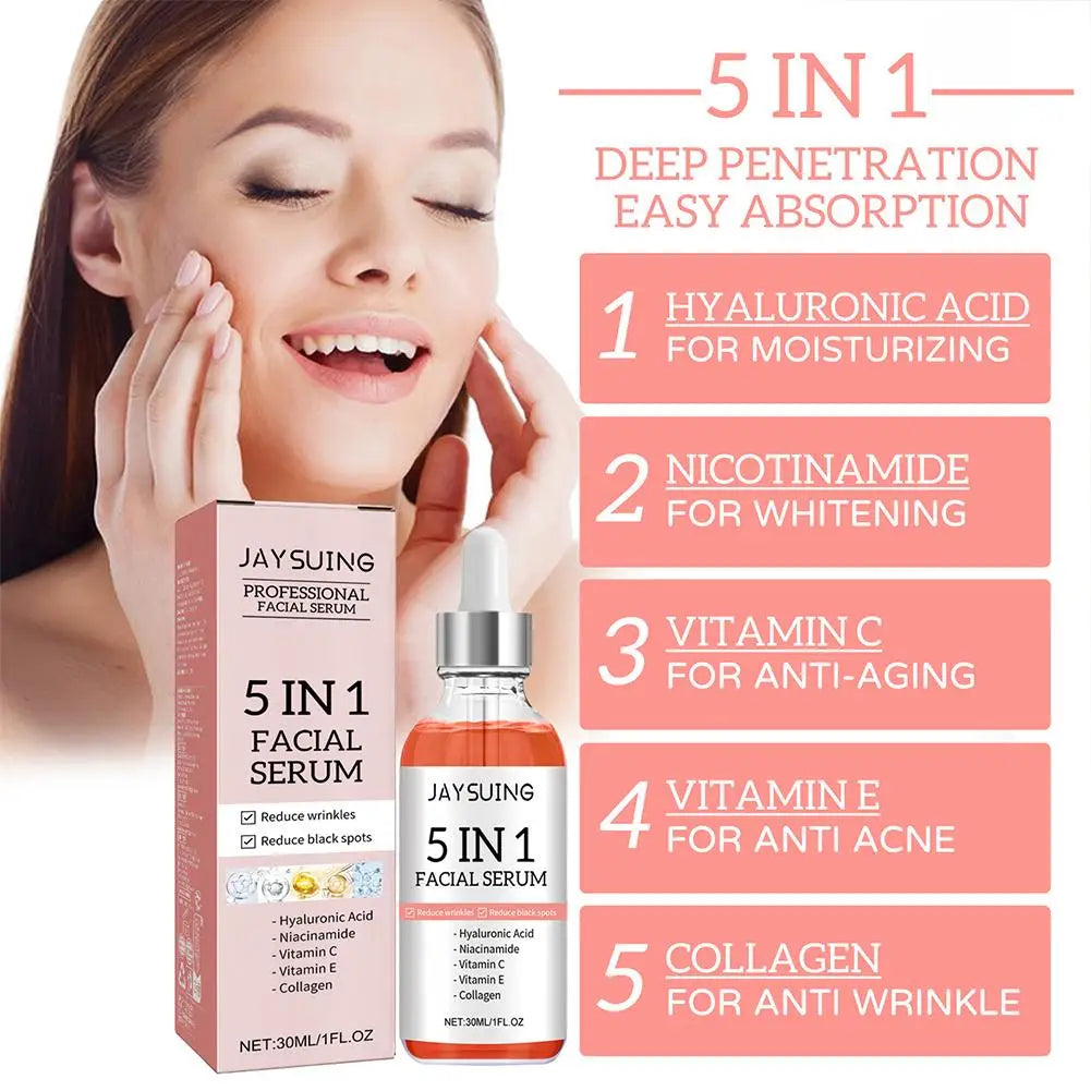 Vitamin C + Hyaluronic Acid 5-in-1 Age-Defying Serum