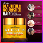 Biotin Collagen Keratin Hair Mask – Deep Repair & Nourishment