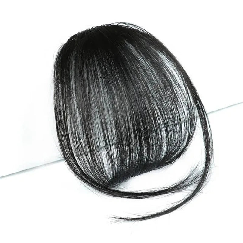 WIGSIN Clip-In Synthetic Bangs – Short Straight Hairpiece