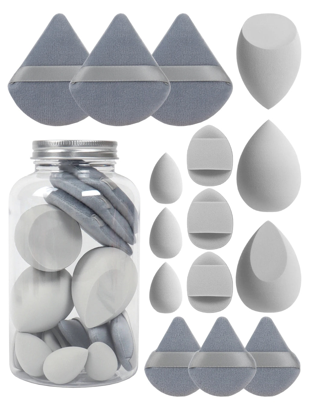 The Glow-Up Bundle: 15-Piece Precision Sponge & Powder Puff Collection