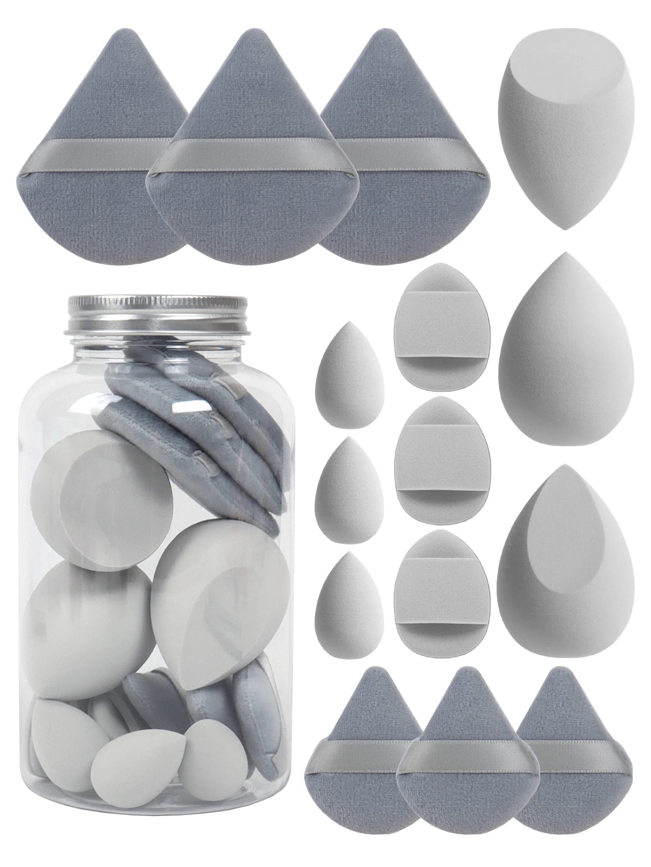 The Glow-Up Bundle: 15-Piece Precision Sponge & Powder Puff Collection