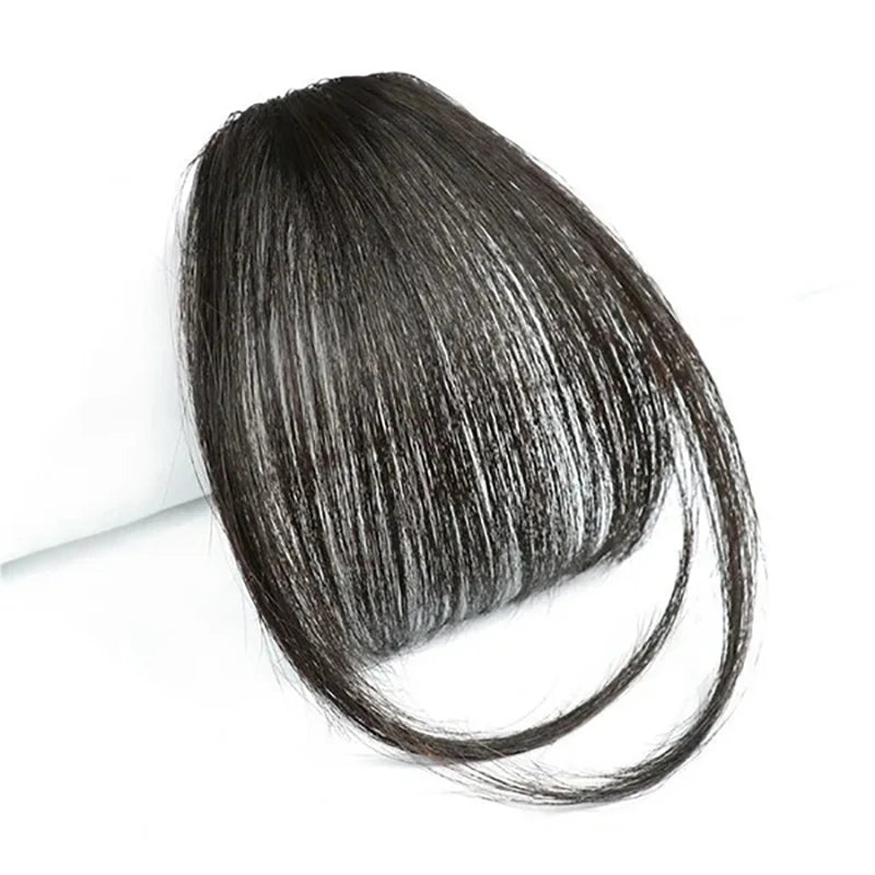 WIGSIN Clip-In Synthetic Bangs – Short Straight Hairpiece