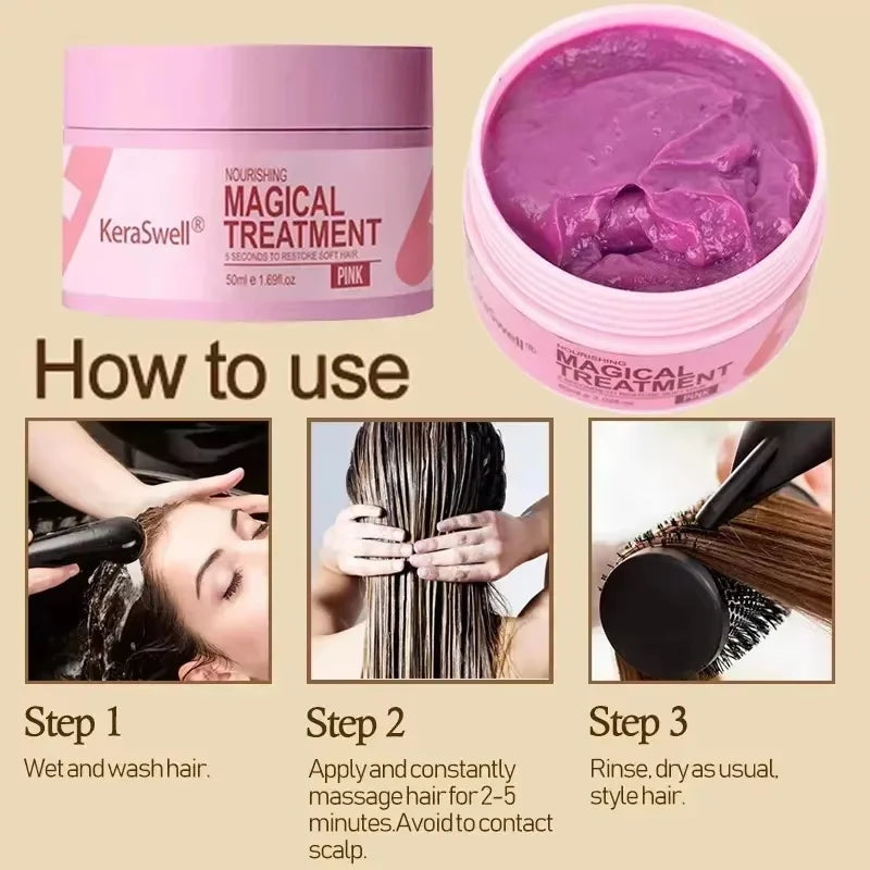 Magic Keratin Hair Mask – 5-Second Repair & Nourishment