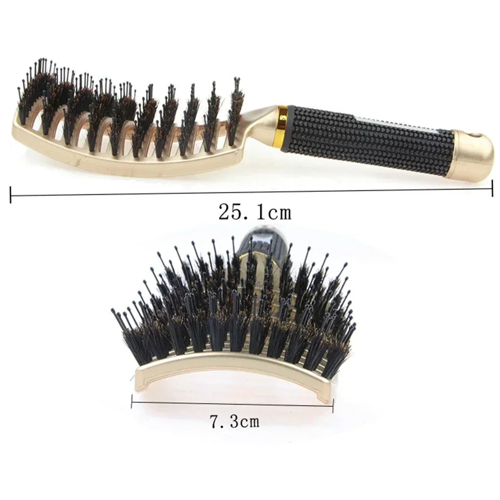Boar & Nylon Hair Brush – Scalp Massage & Detangling