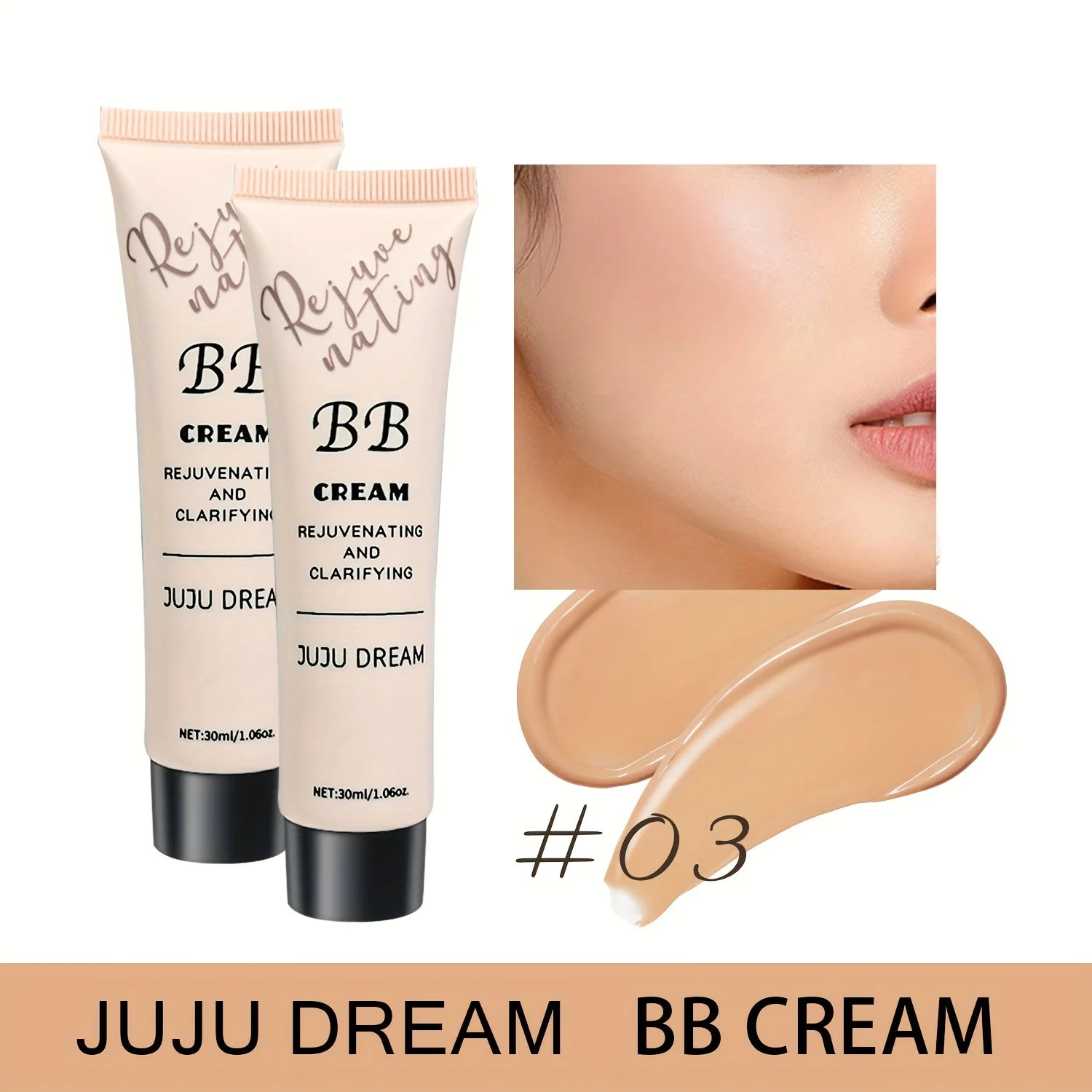 Korean Dewy Glow BB Cream – Natural Translucent Skin Perfector