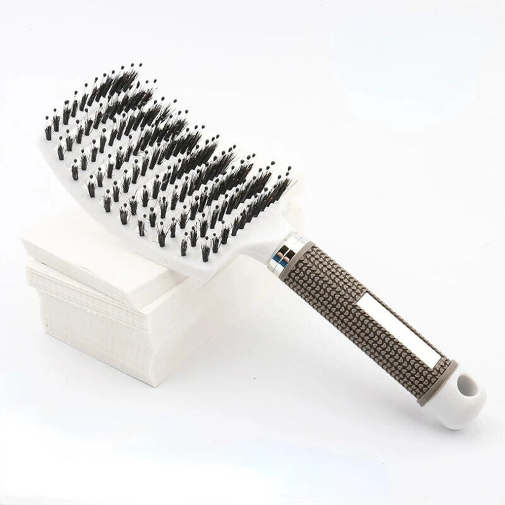Boar & Nylon Hair Brush – Scalp Massage & Detangling