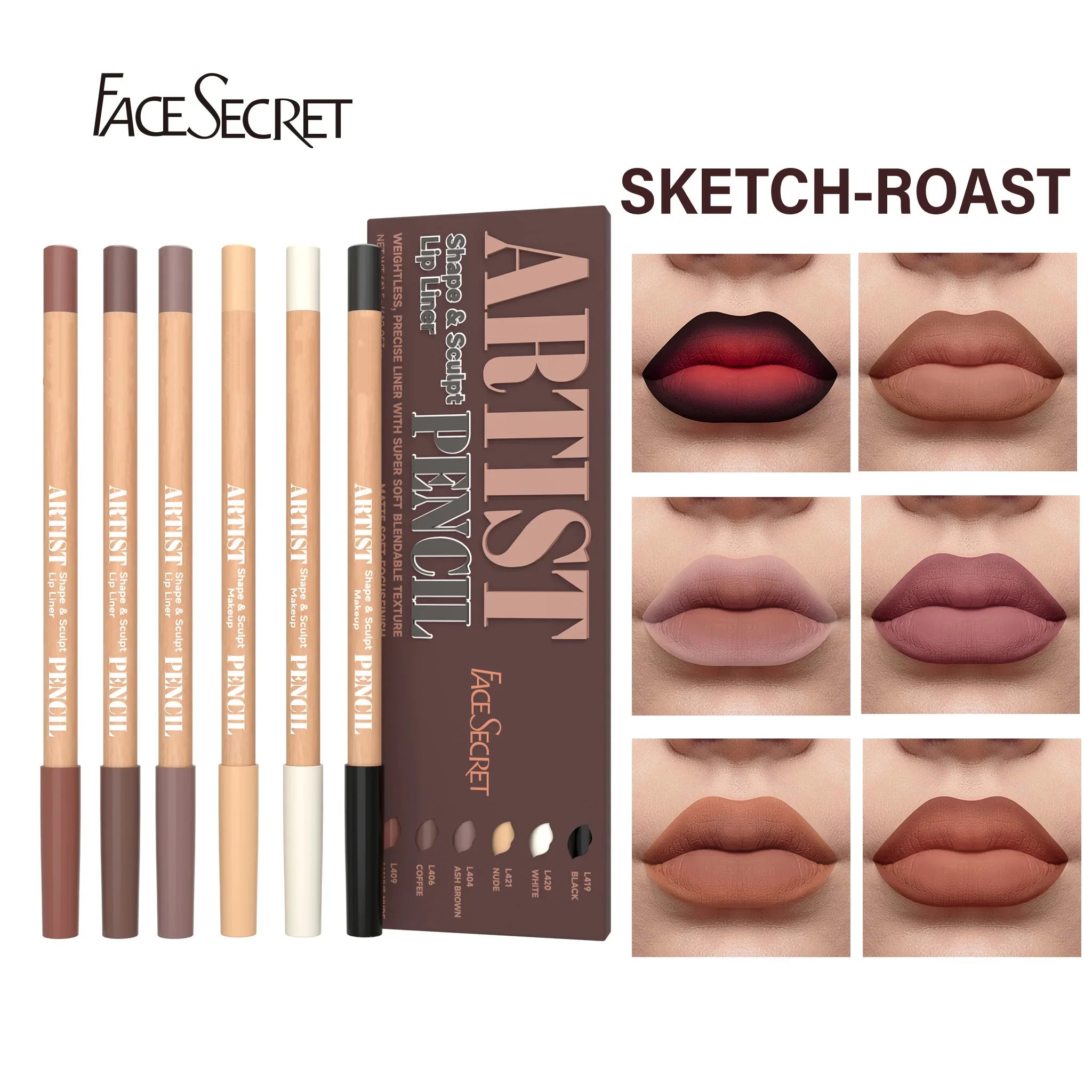 Face Secret Matte Lip Liner Set