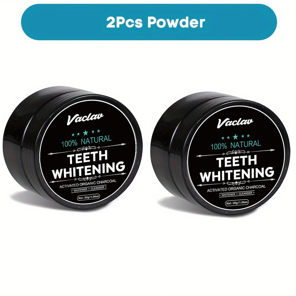 Vaclav Activated Charcoal Teeth Whitening Powder