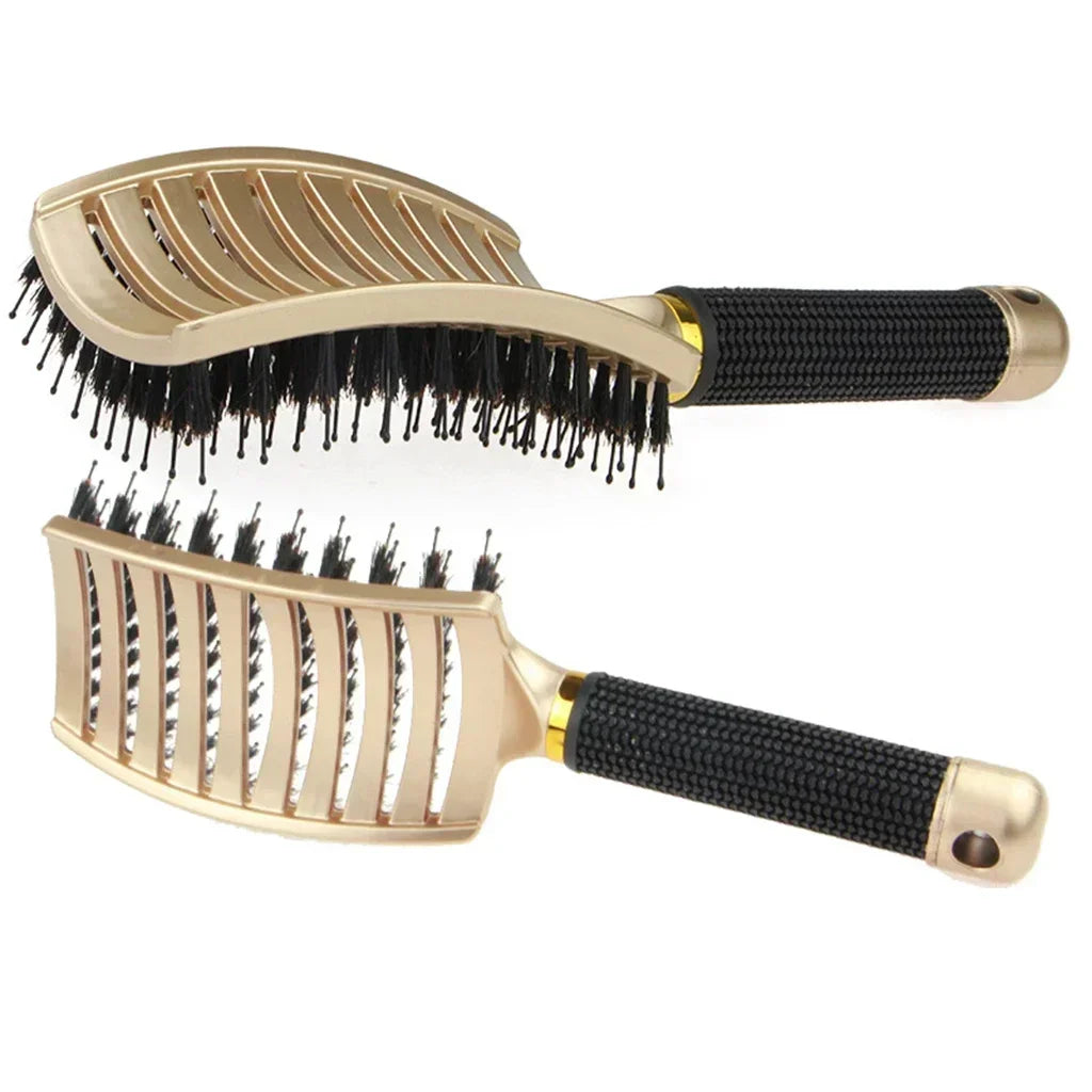 Boar & Nylon Hair Brush – Scalp Massage & Detangling