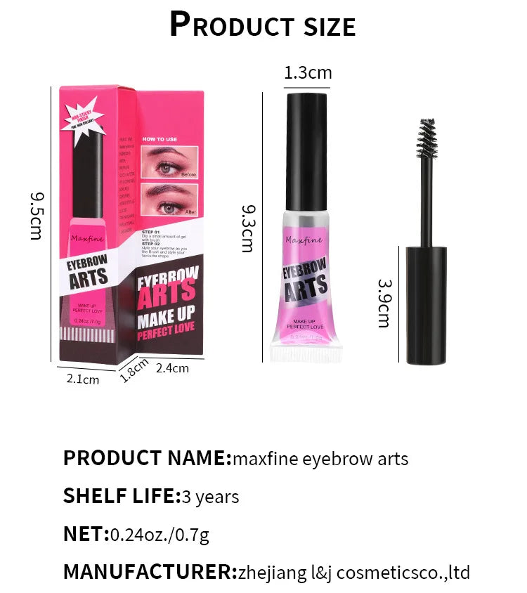 Clear Sculpt & Hold Eyebrow Gel – 24H Waterproof Brow Laminator