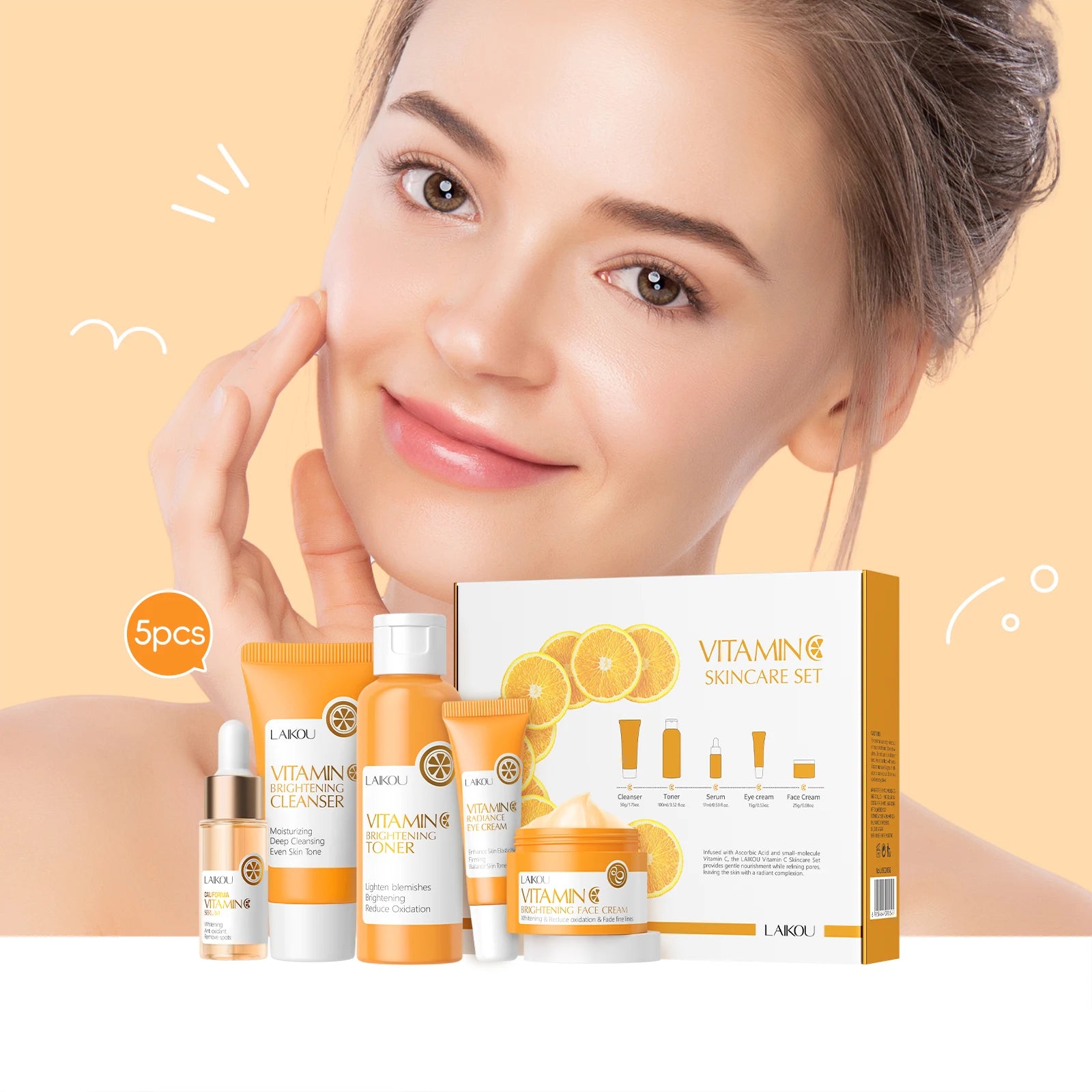 Vitamin C Radiance Ritual – 5-Piece Complete Brightening Collection
