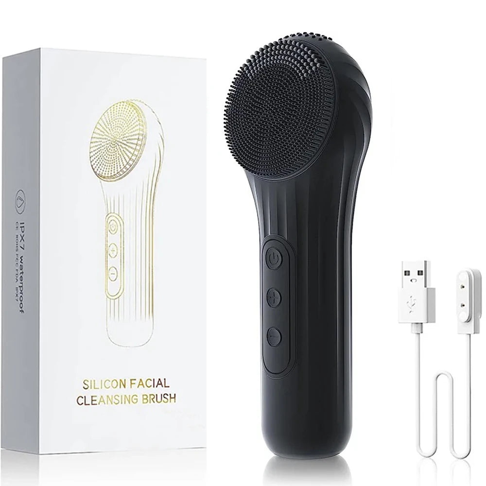 Sonic Glow Facial Cleansing Device – 100% Waterproof & Rechargeable