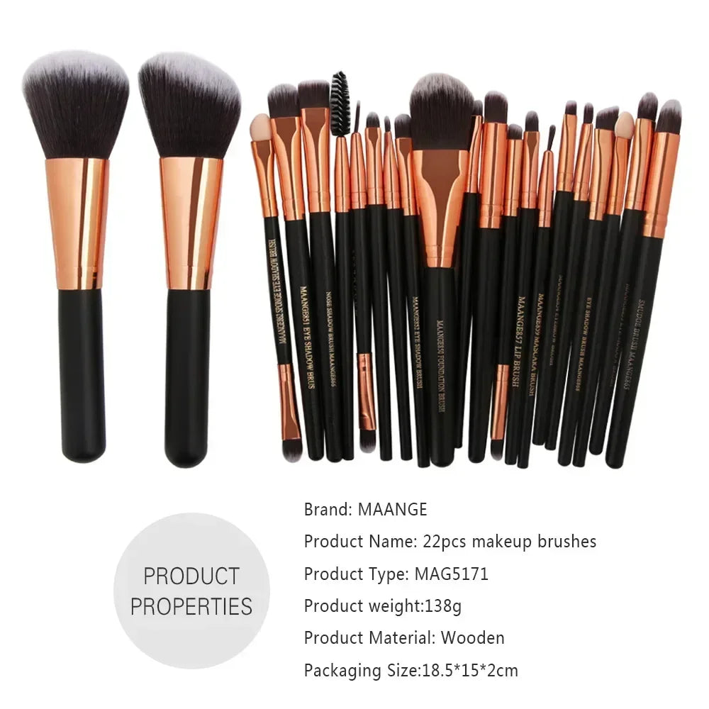 The Professional Master Collection: Premium 3/13/22-Piece Makeup Brush Set