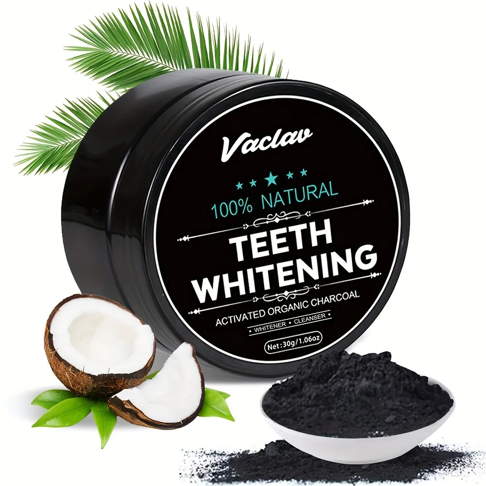 Vaclav Activated Charcoal Teeth Whitening Powder