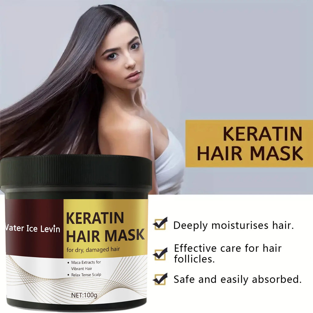 Keratin Hair Mask – 5-Second Deep Repair Treatment